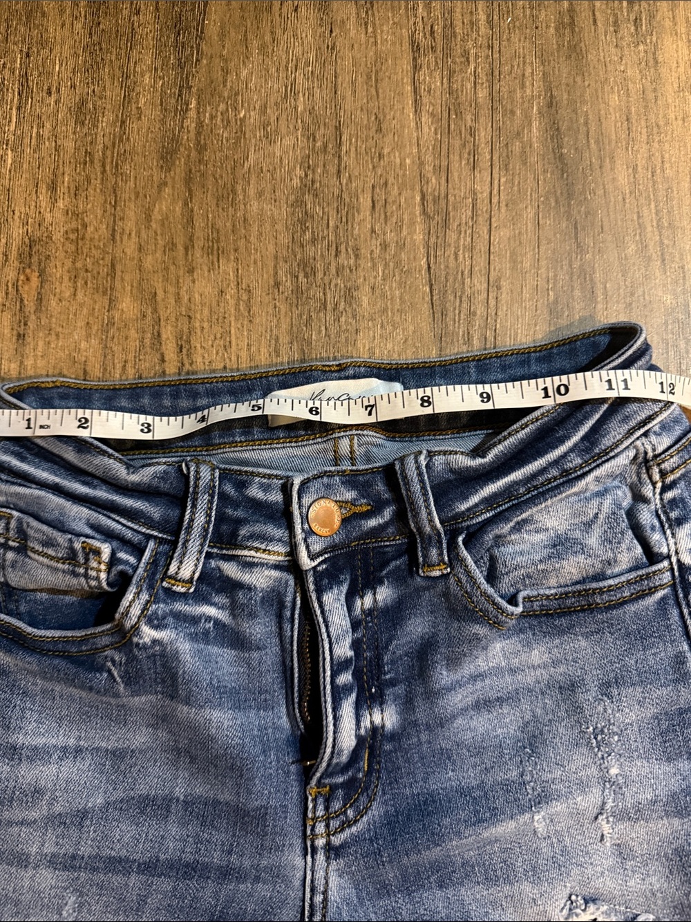 KanCan Medium Wash Distressed Skinny Jeans - Picture 6 of 7